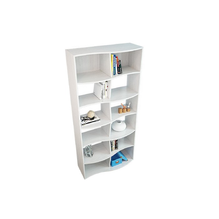 Стеллаж "Вэйв-1", цвет белый