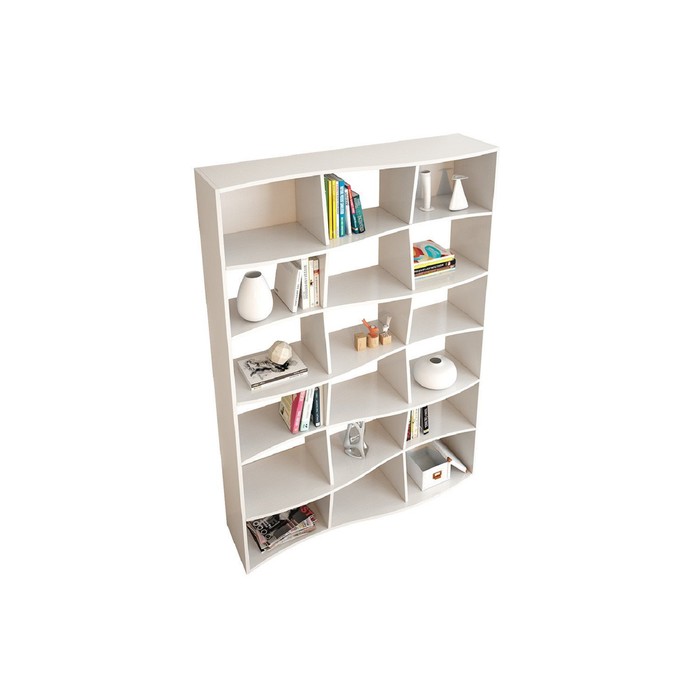 Стеллаж "Вэйв-2", цвет белый