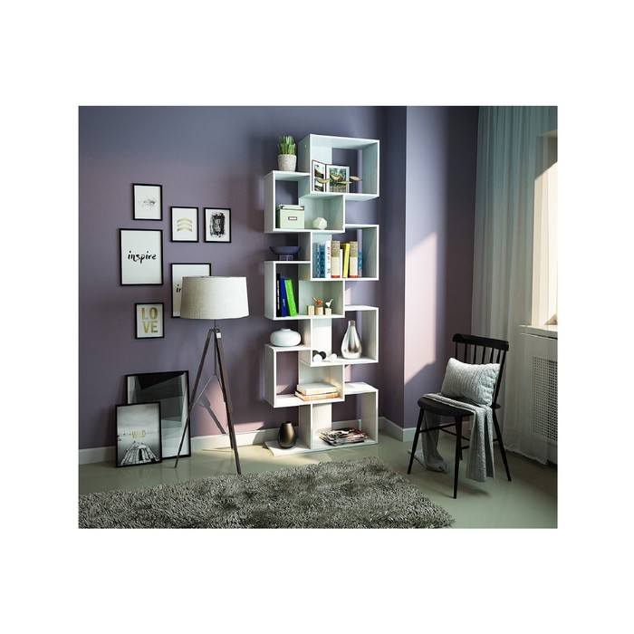 Стеллаж "Зет-4", цвет белый
