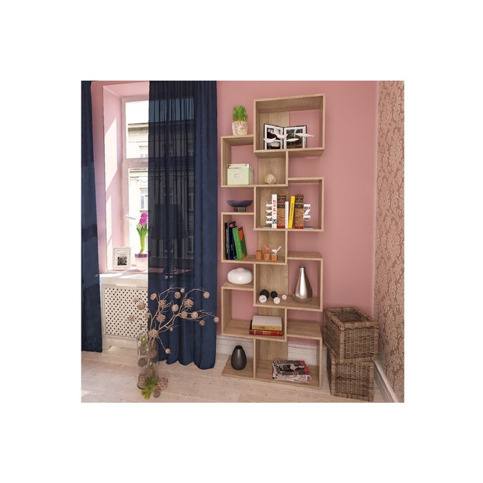 Стеллаж "Зет-4", цвет дуб сонома