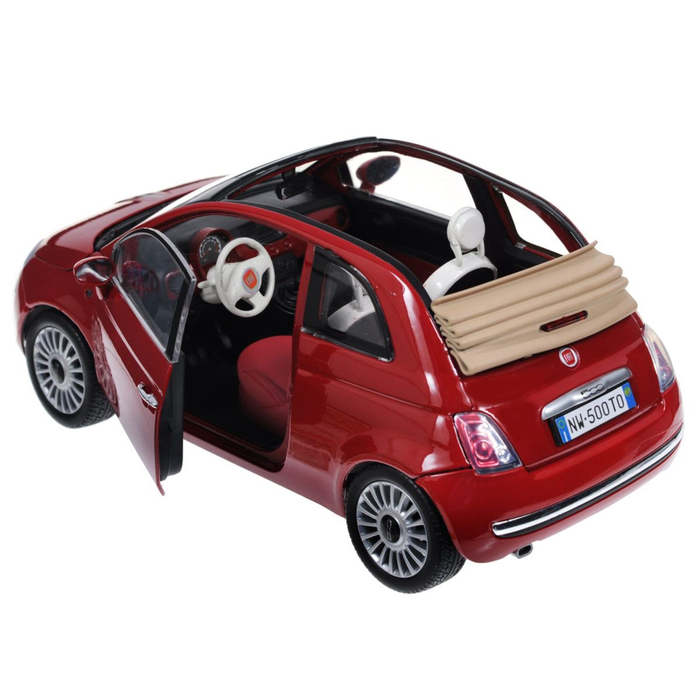 Коллекционная модель машины Fiat Nuova 500 Cabrio, масштаб 1:18