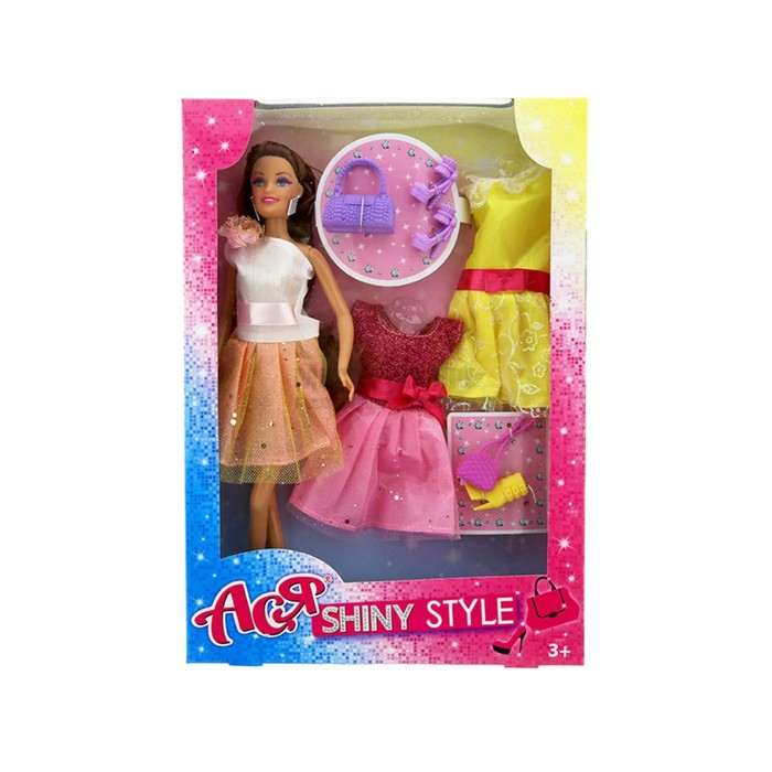 Игровой набор кукла Ася "Блестящий выход", 28 см, дизайн 2