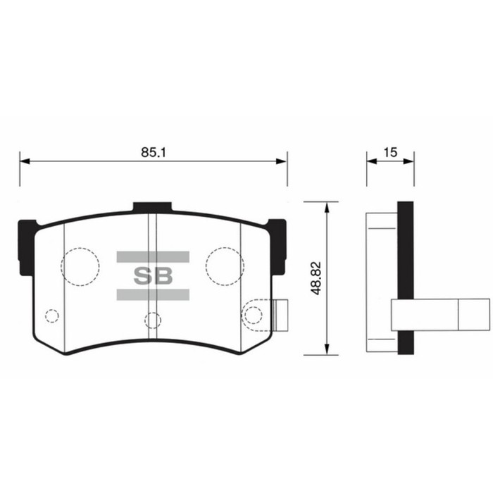 Колодки тормозные  HI-Q SP1074