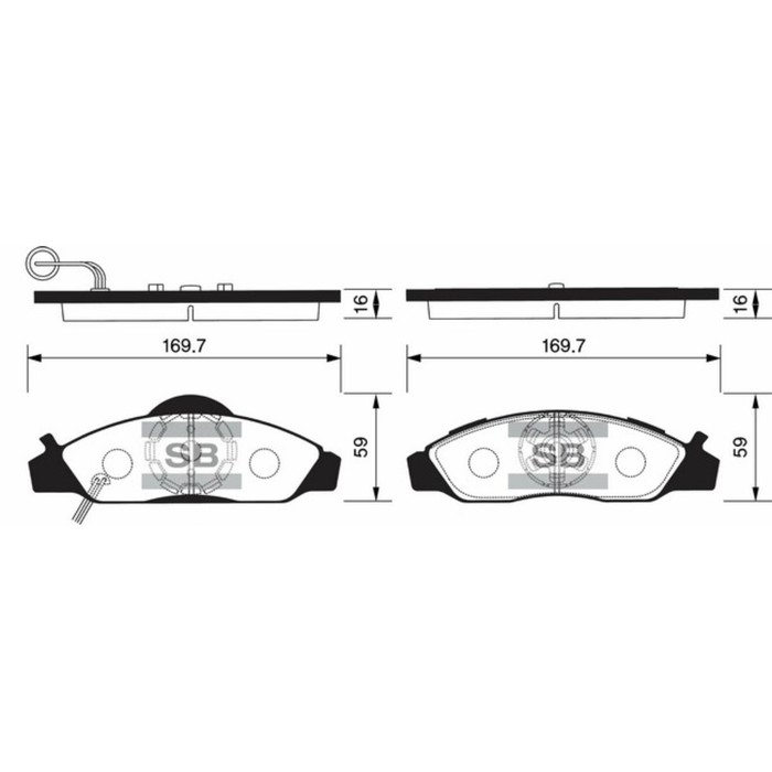 Колодки тормозные  HI-Q SP1150