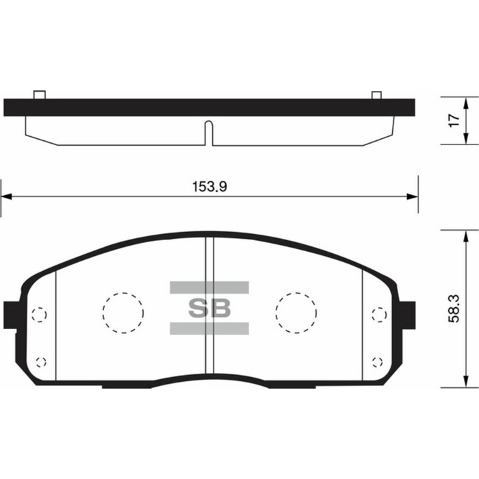 Колодки тормозные  HI-Q SP1174RED