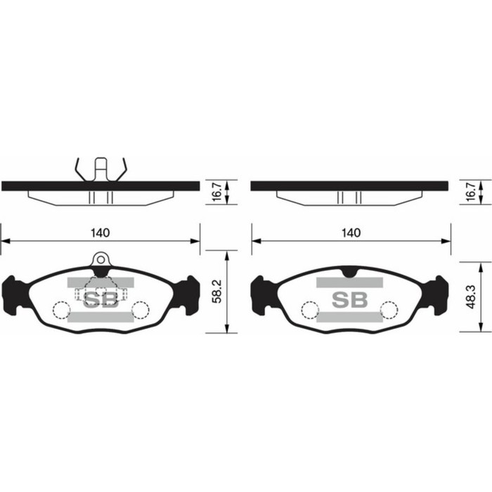 Колодки тормозные  HI-Q SP1220
