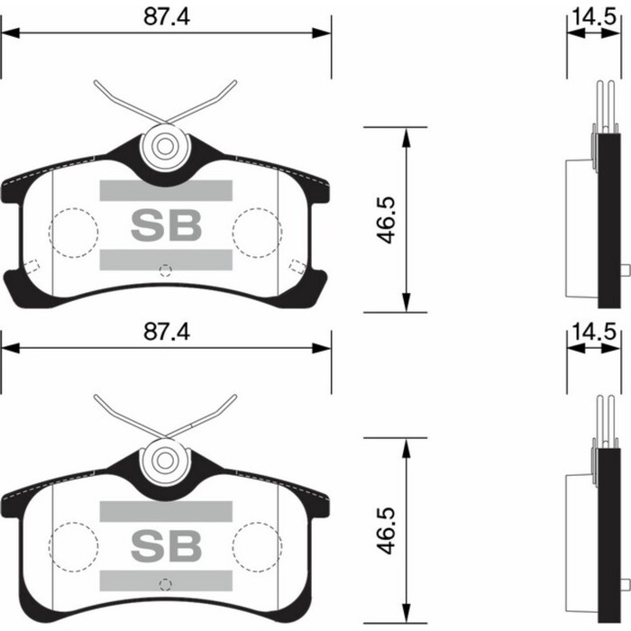 Колодки тормозные  HI-Q SP1575