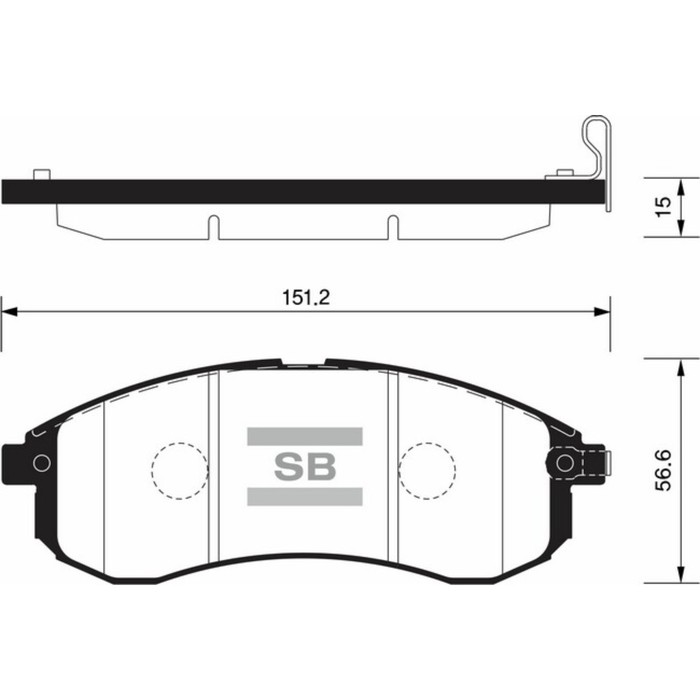 Колодки тормозные  HI-Q SP1602
