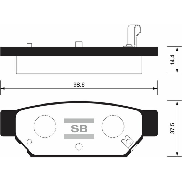 Колодки тормозные  HI-Q SP2105R