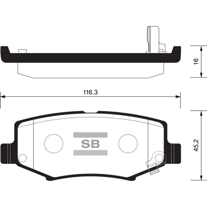 Колодки тормозные  HI-Q SP2186