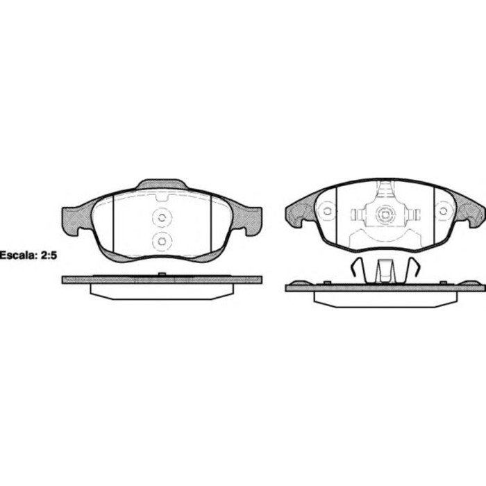 Колодки тормозные  REMSA 124800