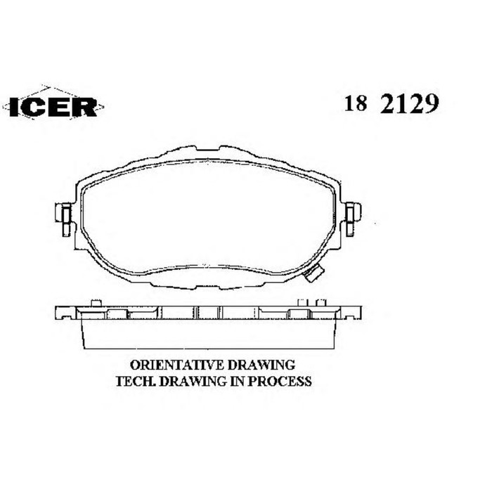 Колодки тормозные  ICER 182129