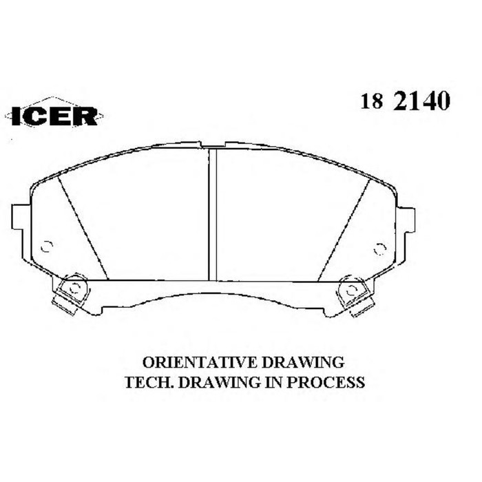 Колодки тормозные  ICER 182140