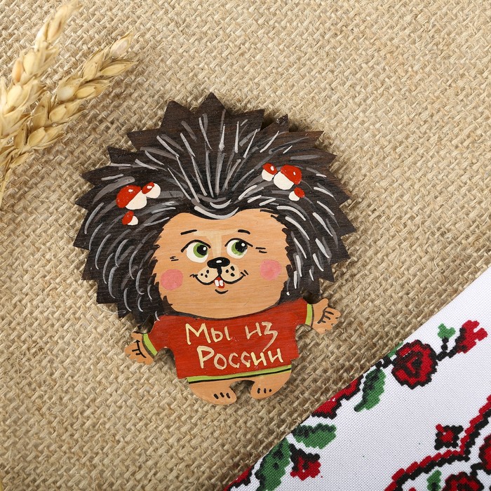 Магнит "Архарики. Ежик" из дерева МИКС