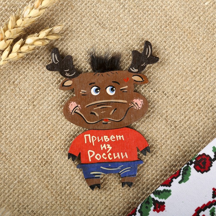 Магнит "Архарики. Олень" из дерева МИКС