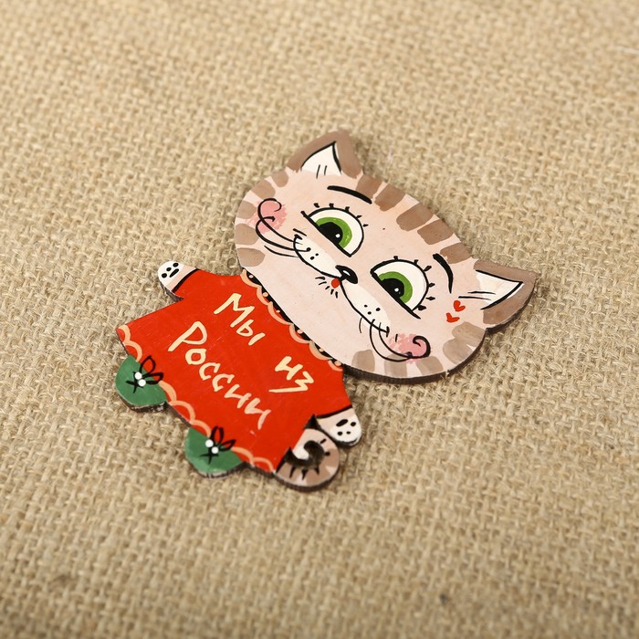 Магнит "Архарики.Кот" из дерева МИКС