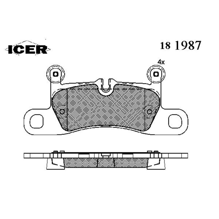 Колодки тормозные  ICER 181987