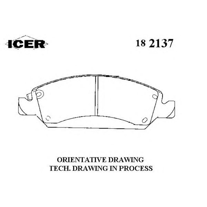 Колодки тормозные  ICER 182137
