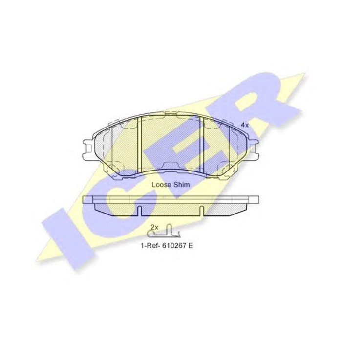 Колодки тормозные  ICER 182175