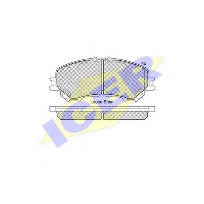 Колодки тормозные  ICER 182181