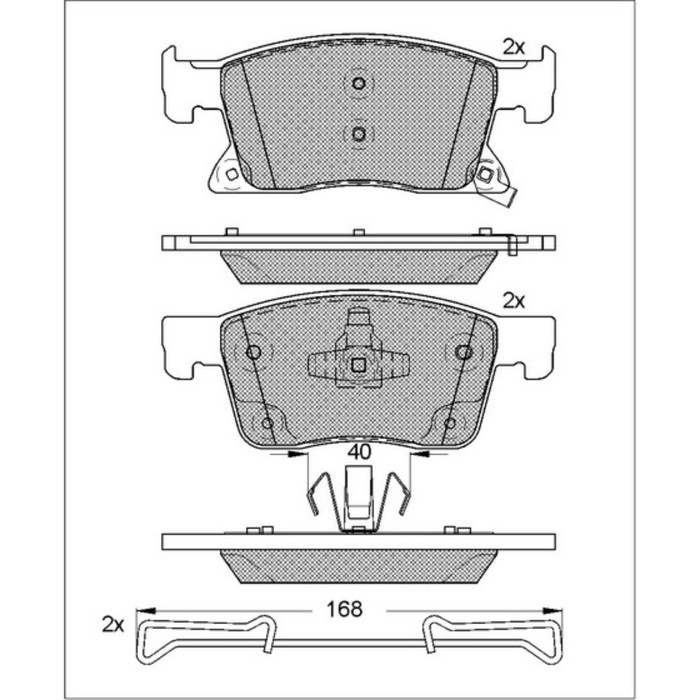 Колодки тормозные  ICER 182245