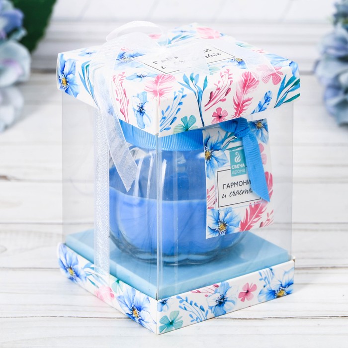 Свеча в подарочной коробке "Гармонии и счастья"