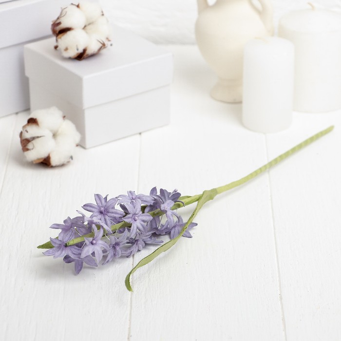 Искусственный цветок "Карликовое соцветие имбиря" сиреневый 33 см