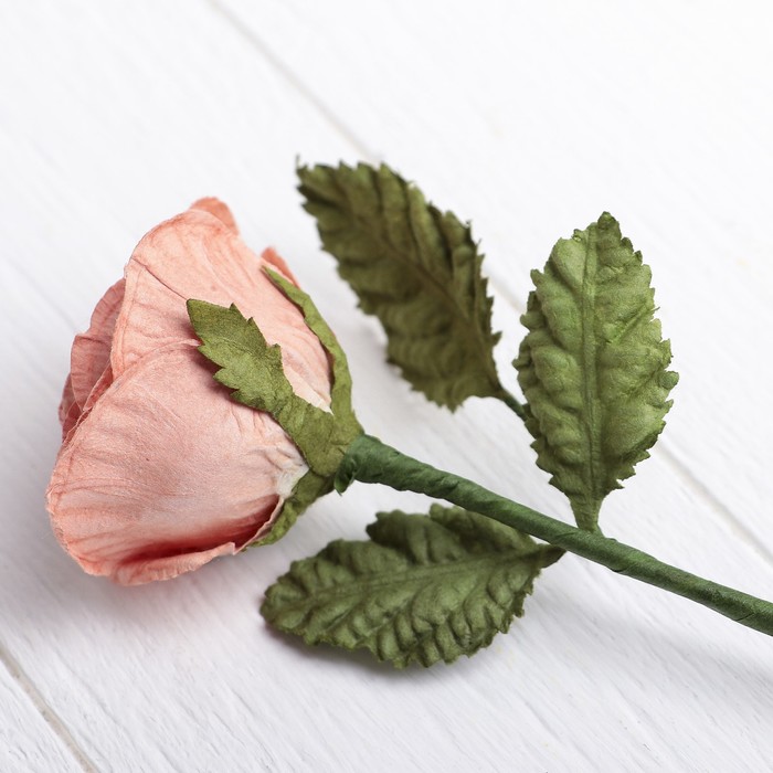 Искусственный цветок "Садовая роза" розовая 46 см