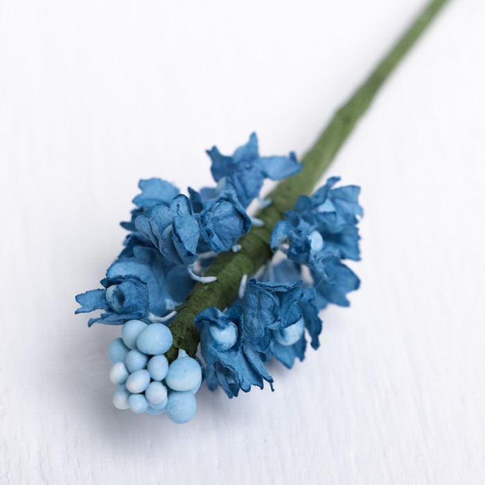 Искусственный цветок "Сирень" синяя 48 см