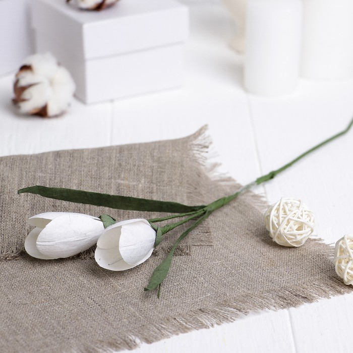 Искусственный цветок "Подснежник" 49 см