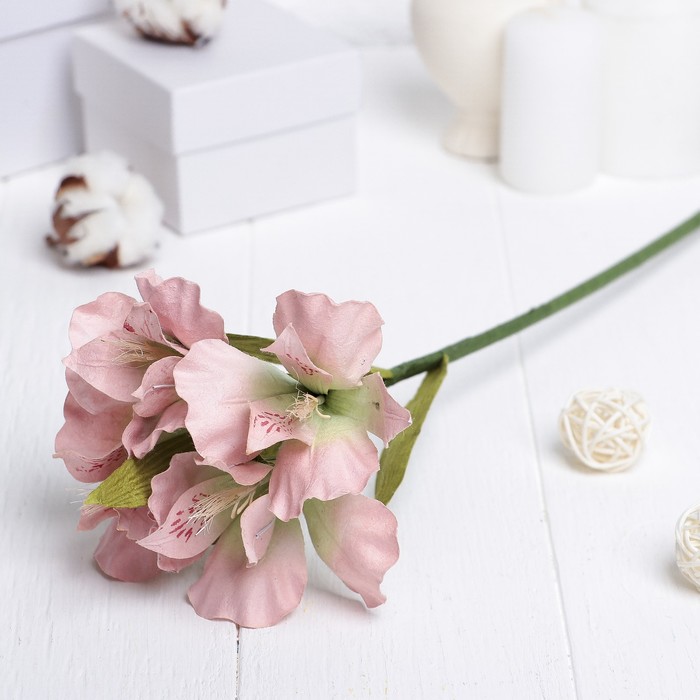 Искусственный цветок "Альстрёмерия" розовая 48 см