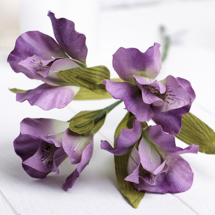 Искусственный цветок "Альстрёмерия" сиреневая 48 см