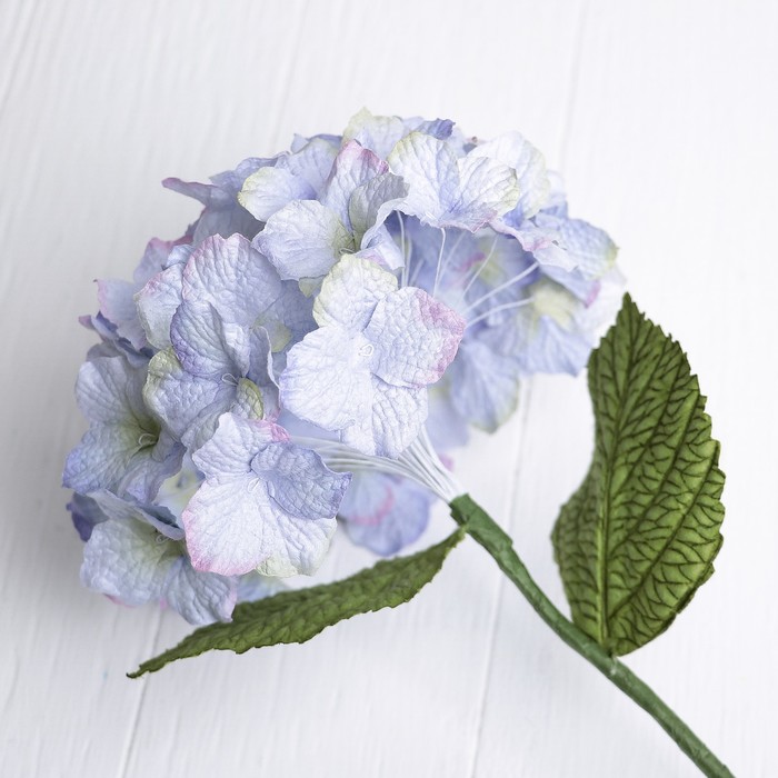Искусственный цветок "Большая гортензия" сиреневая 45 см
