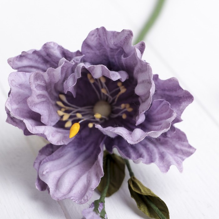 Искусственный цветок "Эустома" сиреневая 48 см