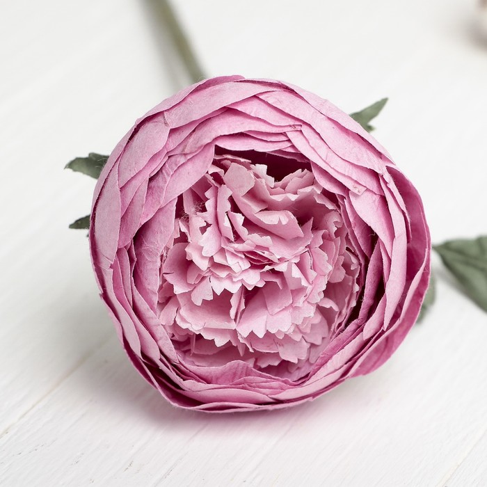 Искусственный цветок "Круглый пион" нежно-розовый 40 см