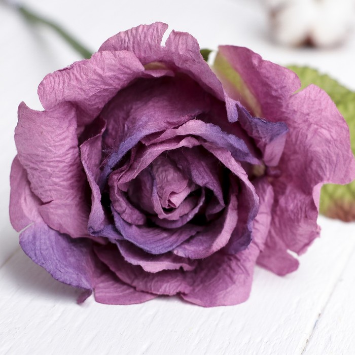 Искусственный цветок "Роза Леди" сиреневый 44 см
