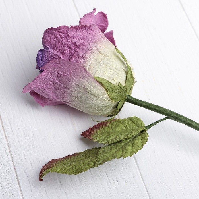 Искусственный цветок "Роза Леди" сиреневый 44 см