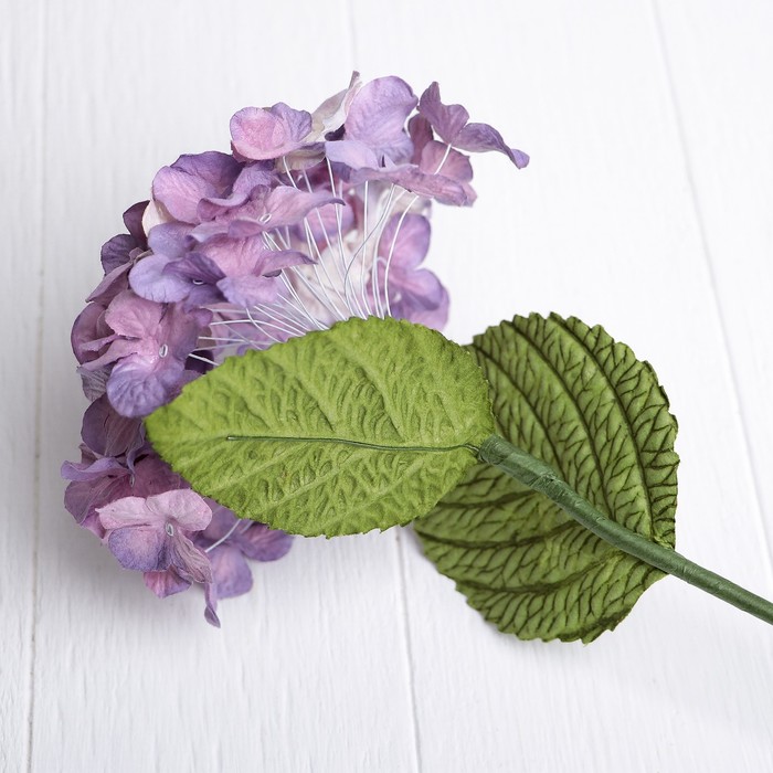 Искусственный цветок "Гортензия" фиолетовый 45 см
