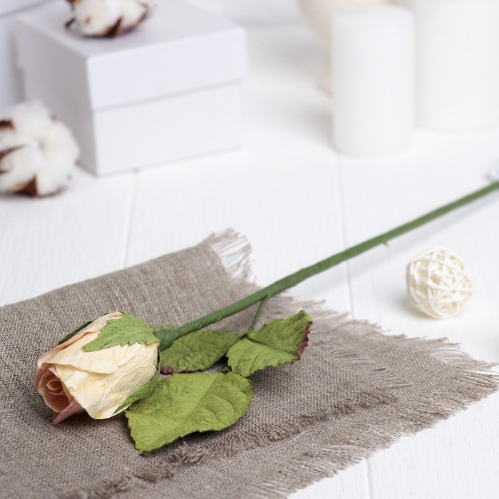 Искусственный цветок "Роза" нежно-розовая 40 см