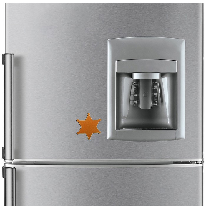 Бархатный магнит "Звезда"