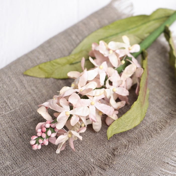 Искусственный цветок "Большая сирень" розовая 54 см