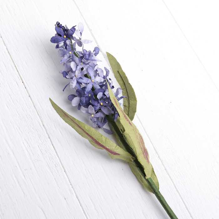 Искусственный цветок "Большая сирень" сиреневая 54 см
