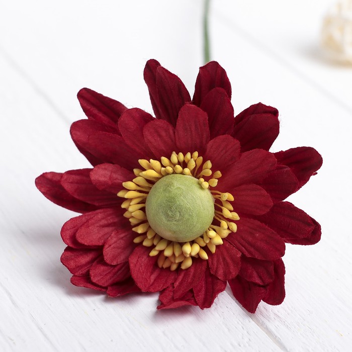 Искусственный цветок "Гербера" красный 45 см