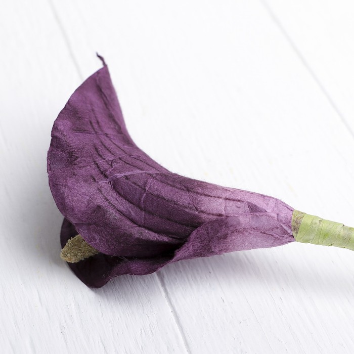 Искусственный цветок "Калла" бордовый 46 см