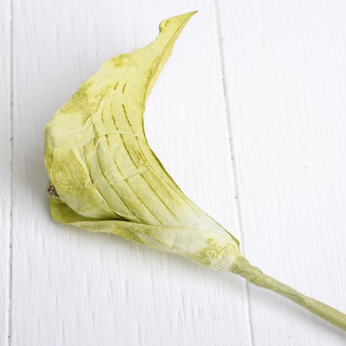 Искусственный цветок "Калла" зелёный 46 см