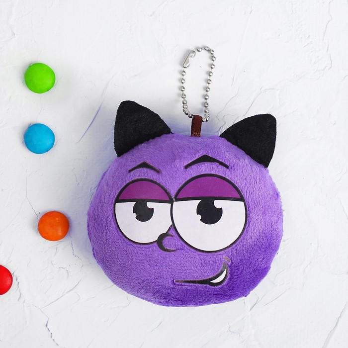 Мягкая игрушка-подвеска смайлик "Дьяволёнок", 9 см