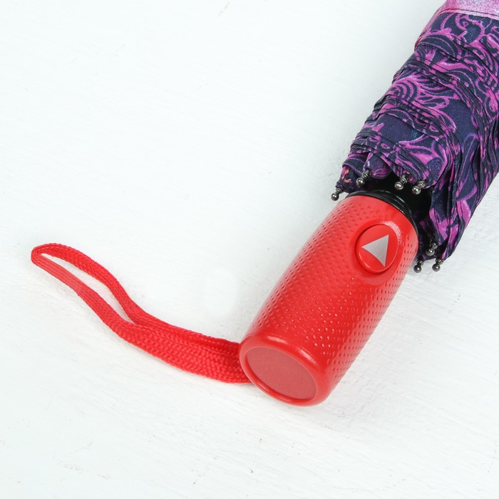 Зонт полуавтоматический "Сказка", R=49см, цвет фиолетовый