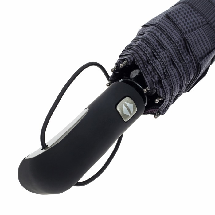 Зонт автоматический "Сетка", R=50см, цвет тёмно-серый