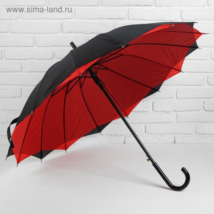 Зонт красный с черным