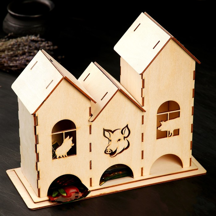 Чайный домик "Поросята" тройной